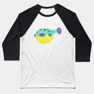 Grumpy Blowfish Baseball T-Shirt